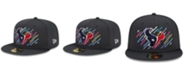 New Era Men's Charcoal Houston Texans 2021 NFL Crucial Catch 59FIFTY Fitted Hat